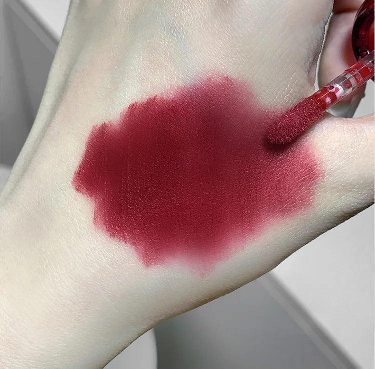 Artistic Soft Mist Mousse Lip Glaze Velvet Matte Lipstick Holding Makeup Not Easy to Sticky Cosmetics Lipstick