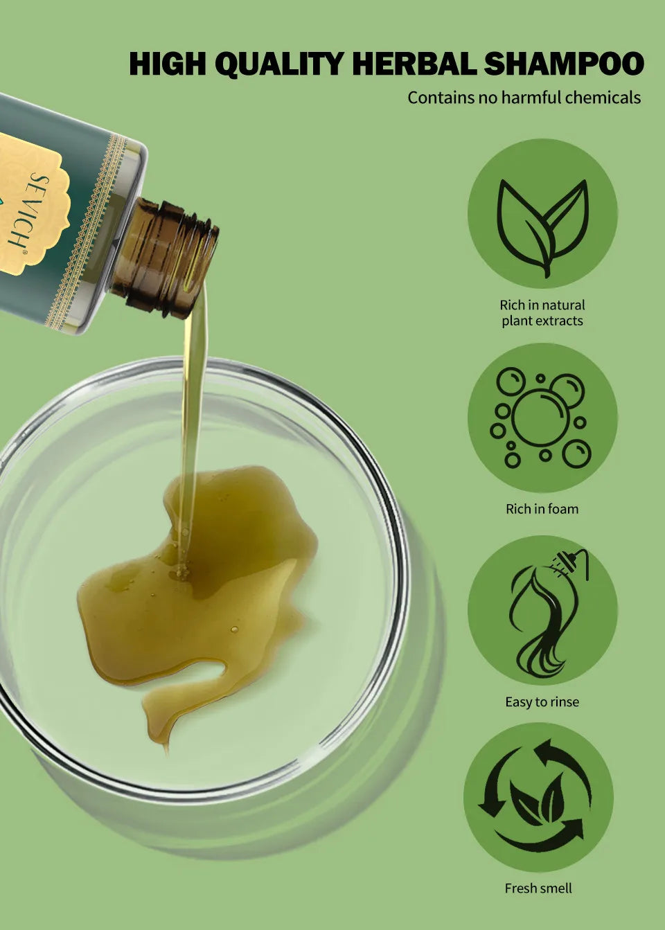 Pure Natural India Hair Oil Ayurvedic Herbal Hair Care Shampoo Rosemary Hair Growth Oil Anti Hair Loss Hair Regrowth Serum