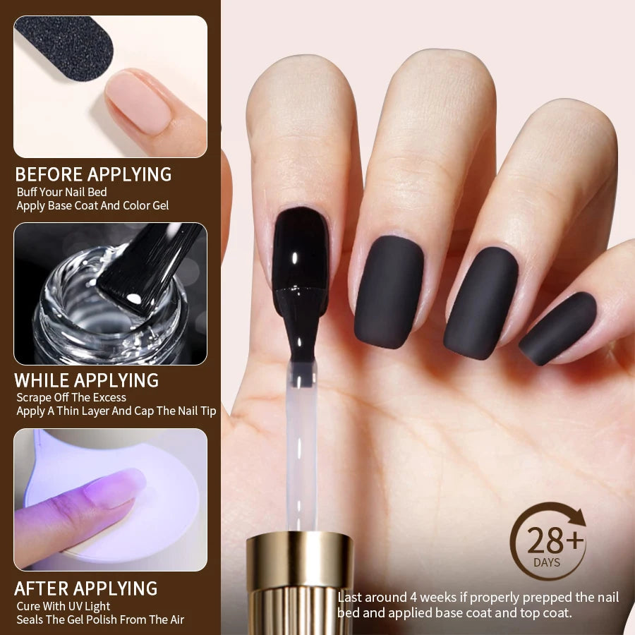 RS NAIL Russian Matte Top Coat Gel Nail Polish 10g Frosted Non Stick Powder Mat Top Coat Nail Art LED UV Semi Permanent Seal Gel