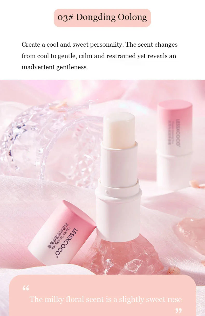 Solid Perfume, Portable Solid Balm, Long-Lasting Fragrances, Fresh and Elegant Female Solid Balm, Body Aroma Gifts for Women