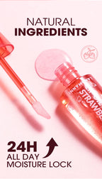 Natural Moisturizing lipstick Moisturizes and softens the water feeling, transparent and nude, easy to apply lip oil
