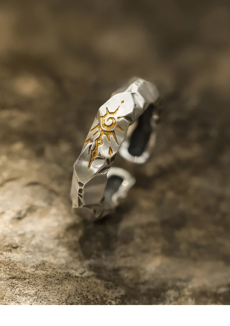 Men's Unique Ring Men's "Wishing Stone" Self-discipline Ring Trendy Brand Jewelry Boys' Ring Wholesale