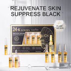 7pcs/Kit SADOER Ampoule Vitamin C 24K Gold Hyaluronic Acid Serum for Face Moisturizing Brightening Hydrating Facial Essence