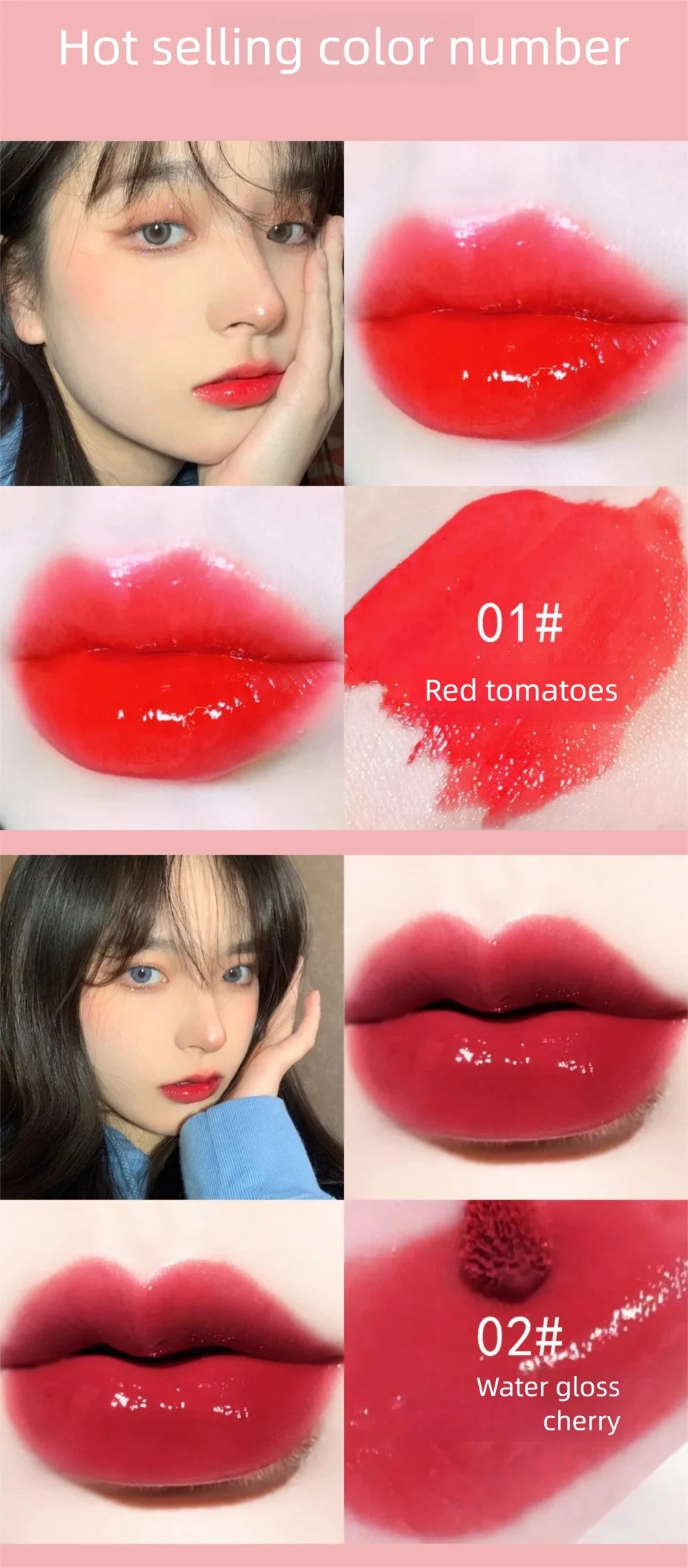 Mini 10 Colors Liquid Lip Gloss Set Waterproof Non-Stick 24-Hour Long Lasting Velvet Matte Lipstick Cosmetic Makeup Care