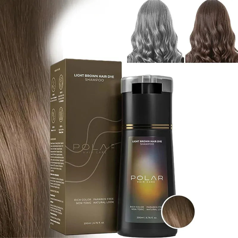 5 Colors Hair Dye Shampoo Black Hair Color Dye Hair Shampoo Cream Instant Dye Shampoo Men Women Moisturizing and Repairing Hair