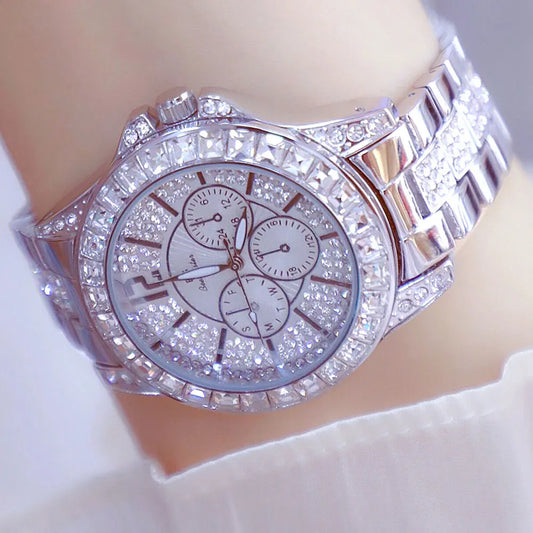 Luxury Women Watch Fashion Diamond Wrist  Silver Gold Watches for Girls Waterproof Clock Reloj Mujer Dress Gifts
