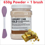 650g Chamomile Hyaluronic Acid Facial Moisturizing Mask Powder with Silicone Brush Increasing Skin Elasticity Rose Jelly Mask
