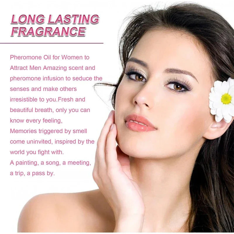 Alcohol-Free Pheromone Perfume Oil for Women to Attract Men,Excited Fragrance,Long Lasting Body Spray Flirting Dating Scent