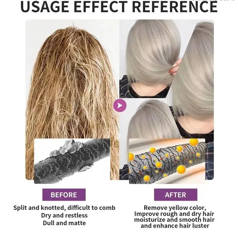 Keratin Hair Mask Magical 5 Second Frizzy Soft Smooth Repair Damage Hyaluronic Acid Conditioner Shiny Deep Moisturize Hair Care