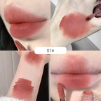 Artistic Soft Mist Mousse Lip Glaze Velvet Matte Lipstick Holding Makeup Not Easy to Sticky Cosmetics Lipstick