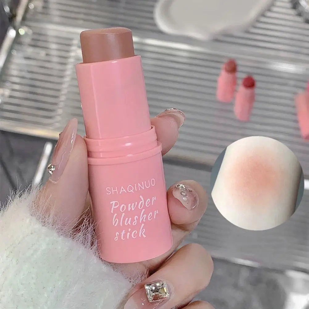 Blush Stick Creamy Cheek Color for Natural Plumpness Hydrating Swell Tone Blusher for Fair Skin Easy-Blend Makeup Stick