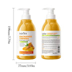 Turmeric Scrub Shower Gel 520ml Niacinamide Cleansing Lightening Dark Underarm Leg Body Cleansers Brightening body Tender Skin