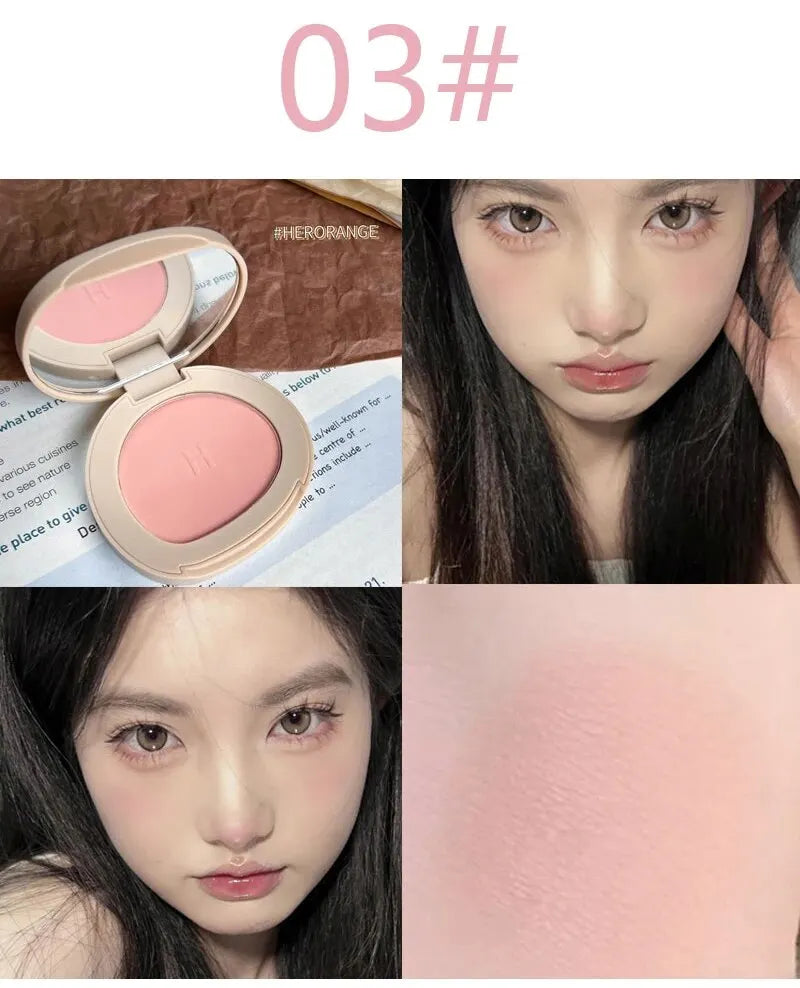 HERORANGEHR526 Monochromatic Blush Is Waterproof, Sweat-proof, Colorfast, and Durable. Six Colors Are Available.