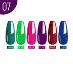 NAILCO 10PCS/Set Gel Nail Polish Gorgeous Full Coverage Semi Permanent Soak Off UV LED Gel Nail Art Base Top Coat Gel Polish Kit