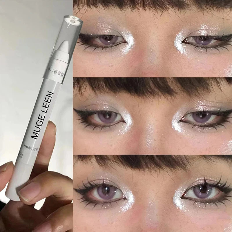 Brightening Flash Highlighter Eyeshadow Stick Pearl Matte White Eyeliner Pencil Eyes Head Waterproof Lying Silkworm Pen Cosmetic