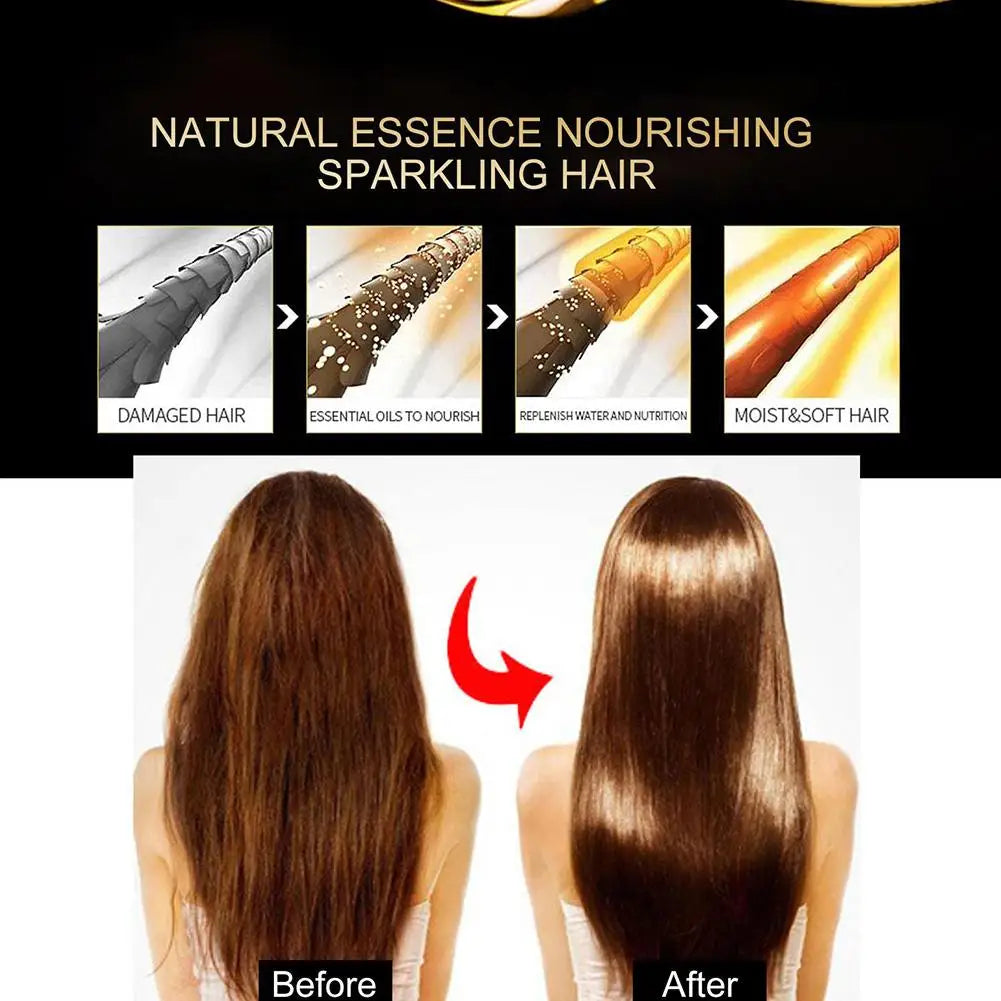 Hair Styling Serum Frizzy Dry Hair Rose Essence Oil Capsules Leave-in Anti Frizz Conditioner Repair Hair Care