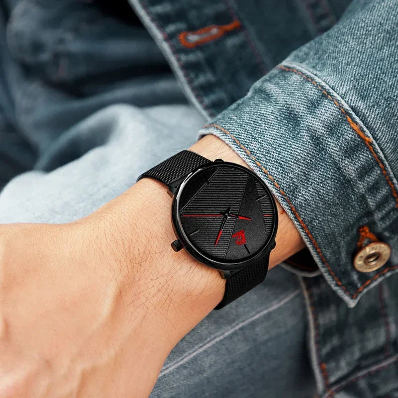 reloj hombre Watches Mens 2025 Minimalist Men's Fashion Ultra-thin Watch Simple Men Business Quartz Wristwatch relogio masculino