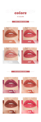 Glitter Liquid Lipstick, Shiny Finish, Smooth & Long-Lasting Waterproof Lip Oil, Gorgeous Lip Makeup Gift For Women