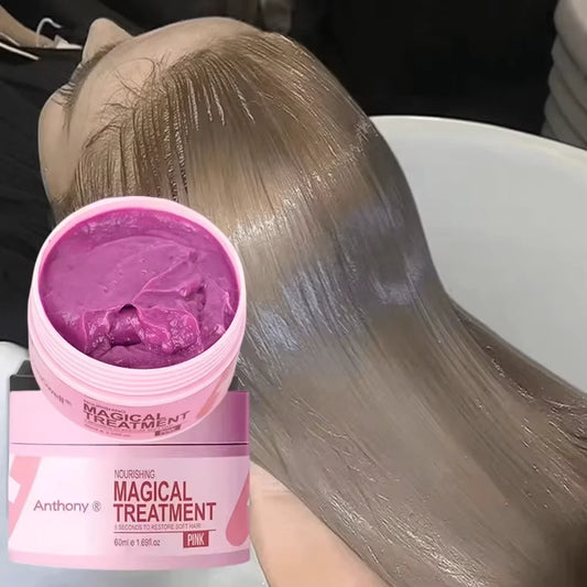 5 Seconds Magical Keratin Hair Mask Repair Damage Frizzy Soft Smooth Shiny Hair Deep Moisturizing Treatment Hair Root Scalp Care