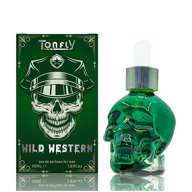 Men's Beard Care Perfume Oil 15ml Gentleman Fragrance Long-lasting Fragrance Brand Skull Perfume Portable Fresh Eau De Perfume
