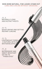 MACKANDY Black Mascara Makeup Volumizing&Lengthening Mascara, Thickening Washable Longwear Smudge Resistant Make Up Cruelty Free