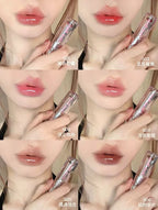 Pink Bear Water Essence Solid Lipgloss Moisturizing Mirror Lip Glaze LipSugar Light Lipstick Light Sensation Beauty Makeup