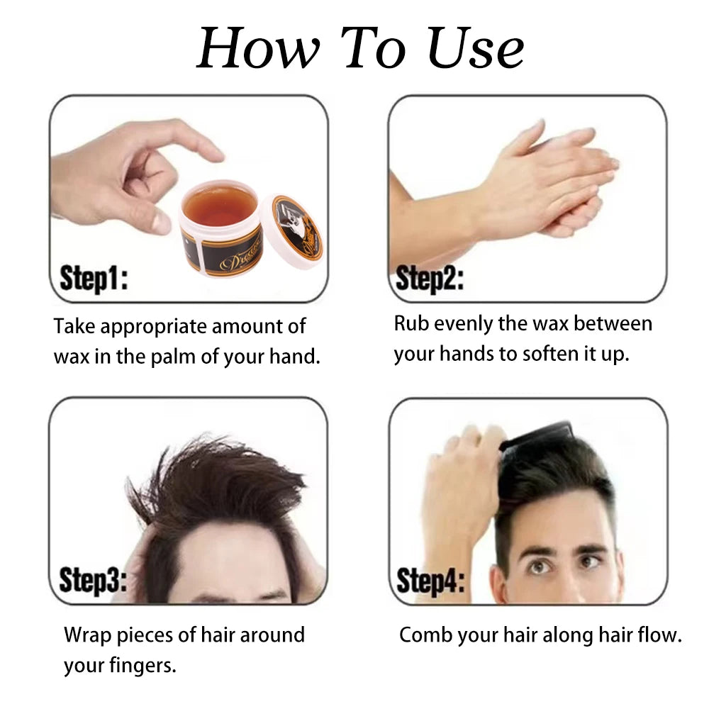113G Hair Styling Gel Hairdresser Styling Hair Pomade Barber Restoring Ointment Men'S Hairstylist Gel Wig Hairdressing Supplies