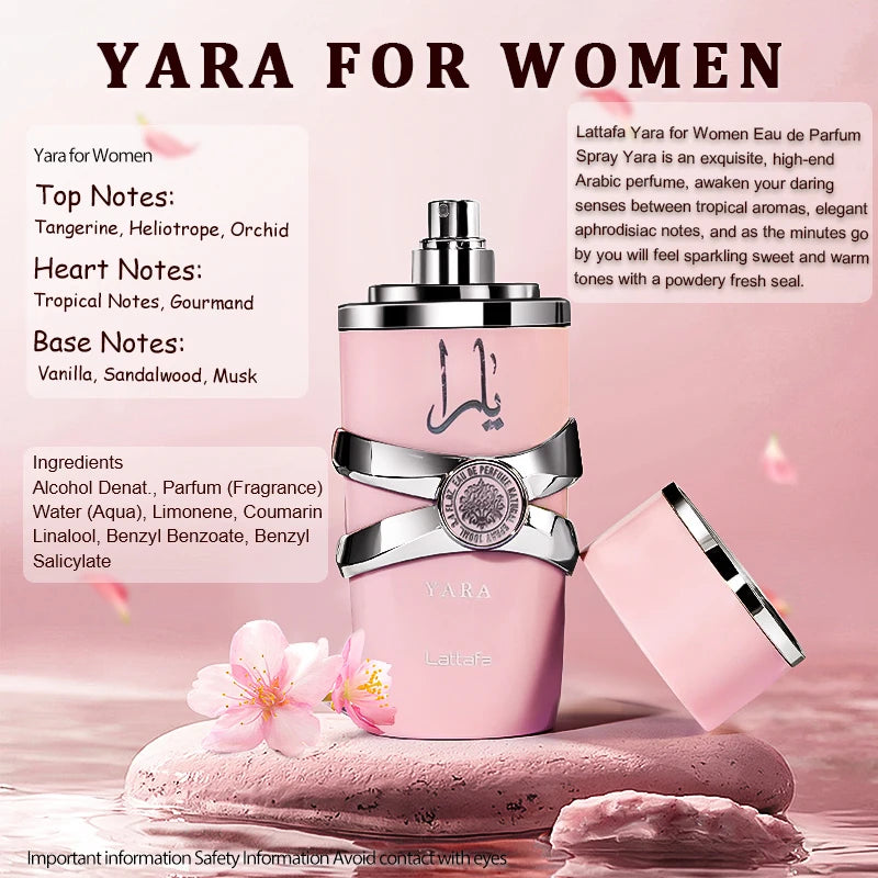 LATTAFA Perfume Eau De Parfum Long-Lasting Fragrance EDP Spray for Women 3.4 Oz 100 Ml