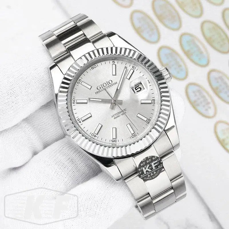 Luxury New Automatic Watch For Men Mechanical Movement Watches Stainless Steel Silver Gold Rome Blue Green Sappihre Glass