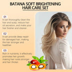Hair Care Product Batana Oil Shampoo Conditioner Repair Split Ends Frizzy Damage Moisturize Smooth Shiny Keratin Hair Mask Serum