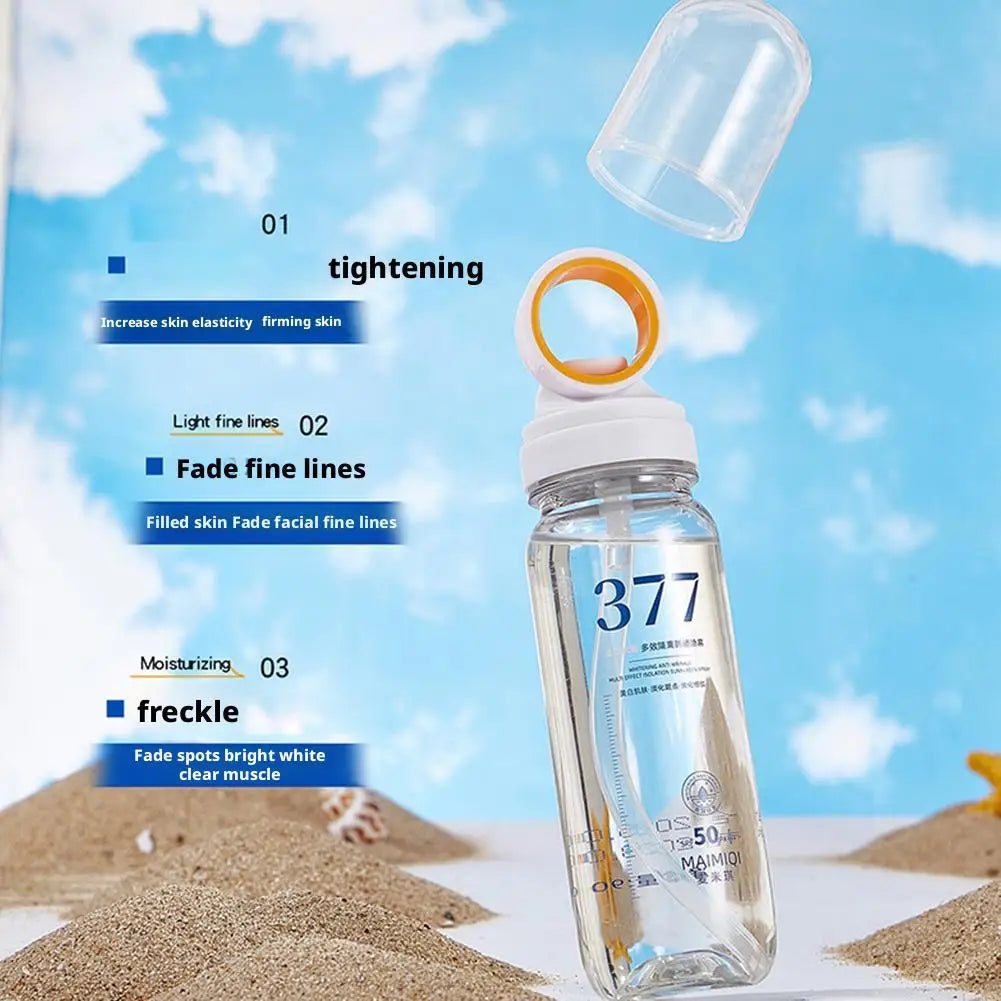 90ML 377 Sunscreen Spray SPF50+ Anti-aging Anti Wrinkle Moisturizing Whitening Sunscreen Spray Facial Body Neck Skin Care Spray
