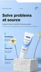 Hyaluronic Acid Facial Cleanser Moisturizing Oil Control Cleansing Face Wash Exfoliating Deep Remove Facial Cleanser Skin Care