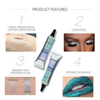 Women's Makeup Base Glitter Eyeshadow Primer Long Lasting Color Special Eye Primer Light Milk Cream Texture Cosmetics