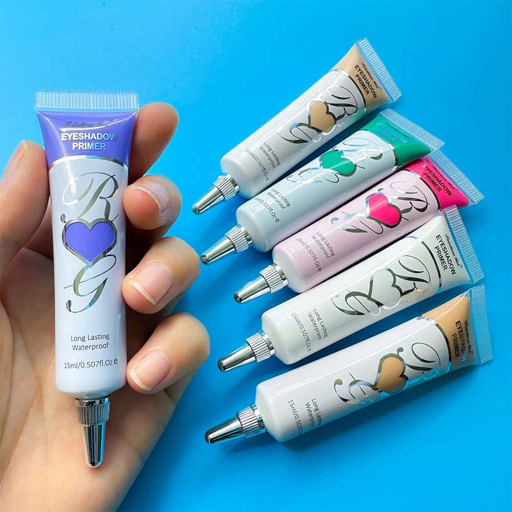White Dark Matte Eye Shadow Primer Suitable for Oily Eyelid Eye Makeup Base Waterproof and Stain Resistant,Durable Cream Liquid