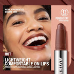 Smooth Matte Lipstick - Long-Lasting, Moisturizing, and Easy to Apply Lip Glaze with Rotating Pen Design - Perfect for Everyday