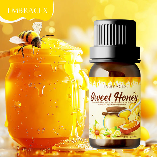 10ml Honey Fragrance oil Perfume Essential Oils Air Freshening Humidifier Diffusers Oils DIY Candle/Soap Skincare Holiday Gifts