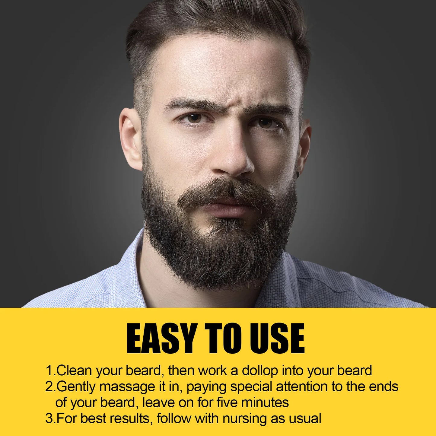 Men's Beard Softening Shaving Foam, Moisturizing & Hydrating Shave Cream for Gentle Beard Care & Smooth Shaving Experience