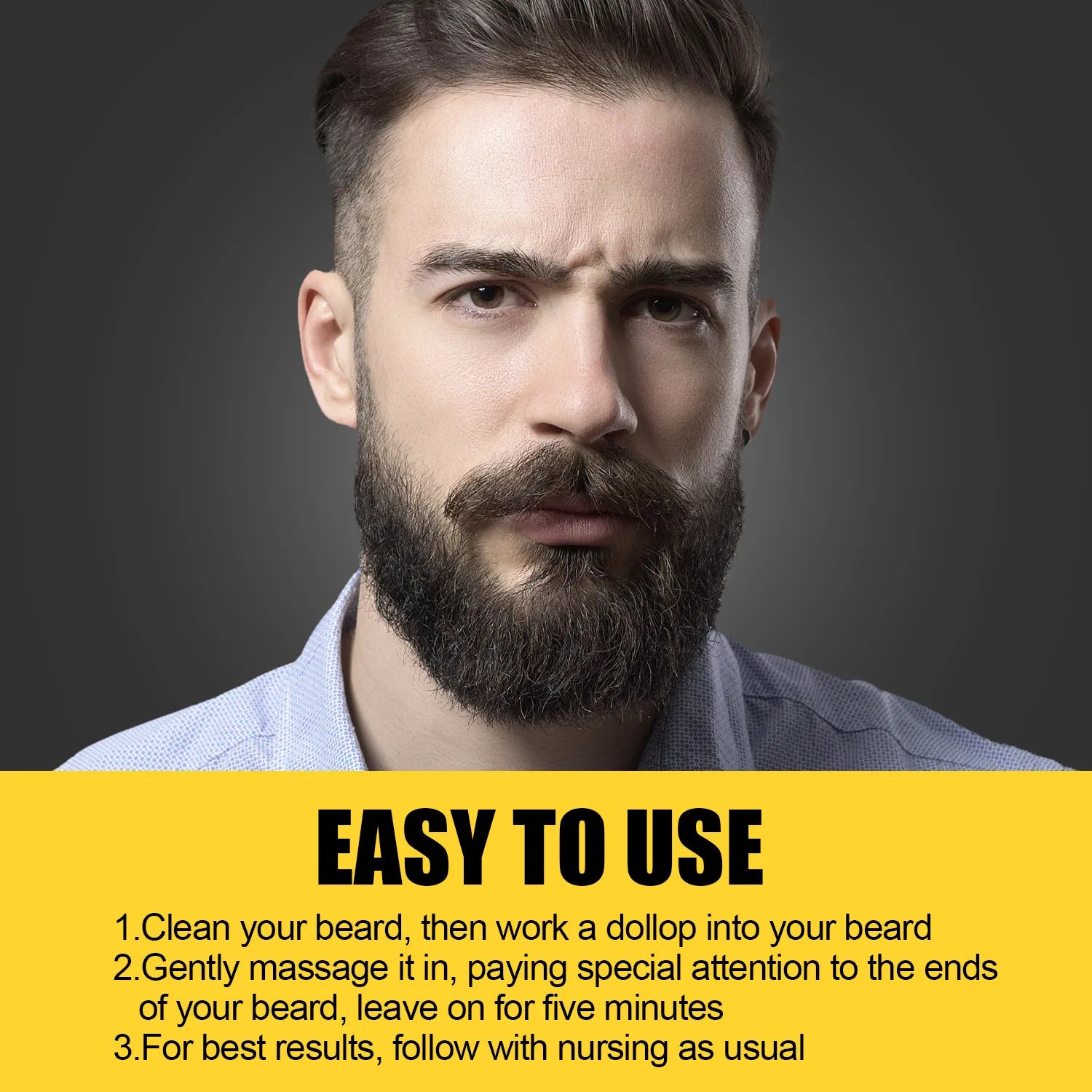 Men's Beard Softening Shaving Foam, Moisturizing & Hydrating Shave Cream for Gentle Beard Care & Smooth Shaving Experience