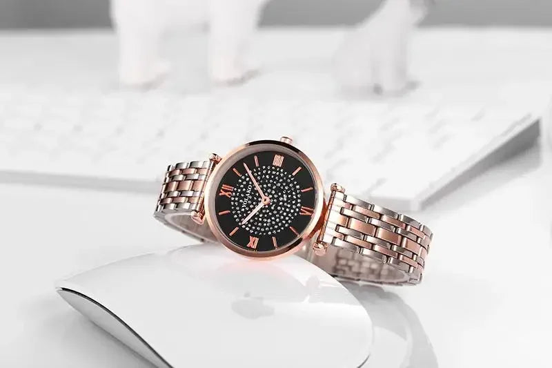 Women Watches Quartz Best Selling 2024 Products Dropshipping Stainless Steel Stainless Steel Dress Wristwatch Relogio Masculino