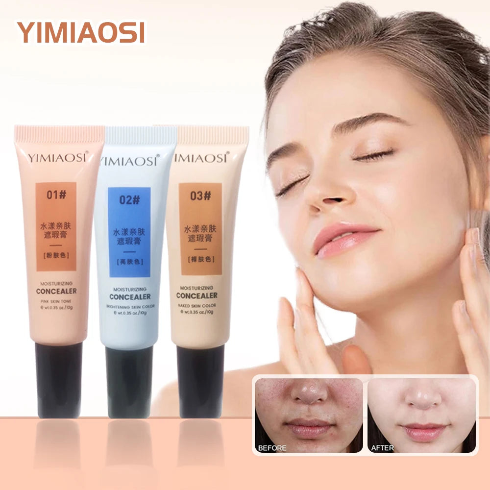 Concealer, multi-purpose cream, oil-free, long-lasting moisturizing, covering contours, highlighting and finishing makeup