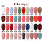 1PC 10ml Glass Bottle Colorful Nail Polish For Nails Nail Art Varnish Fashion DIY Design Manicure No Need Lamp Autumn Winter