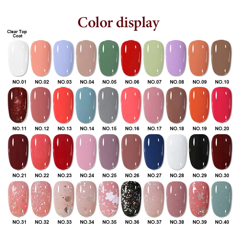 1PC 10ml Glass Bottle Colorful Nail Polish For Nails Nail Art Varnish Fashion DIY Design Manicure No Need Lamp Autumn Winter