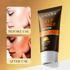 SADOER Body Self Tanners & Bronzer，Summer beach tanning cream darkening lotion，Facial Self Tanners & Bronzers lasting