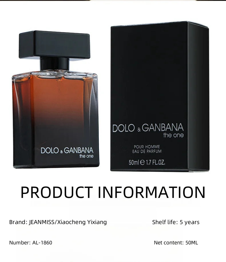 Hot Selling Brand Eau De Toilette for Men Fresh Romantic Fougere Scent Woody Notes 50ml Cologne Perfume Long Lasting Man Parfum