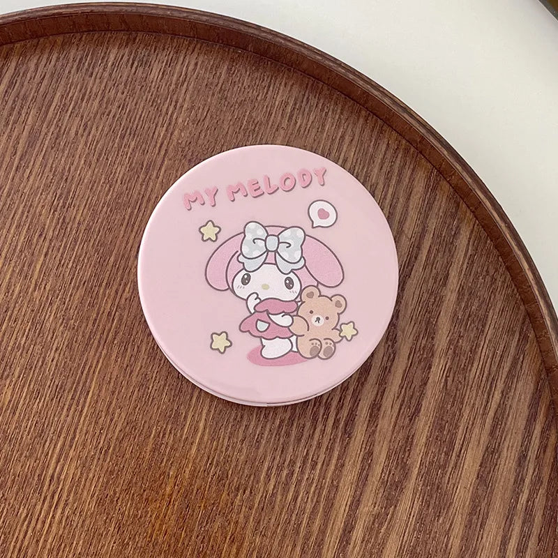 hello kitty color contact lenses Kuromi Sanrio contact  cute kawaii eye contacts care box INS portable box with mirror anime