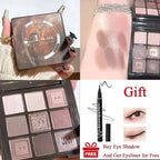Cement Grey Black Eye Shadow Palette Makeup Eyes Glitter Contour Pigments Palette Pearly Shimmer Fashion Korean Shadow Makeup