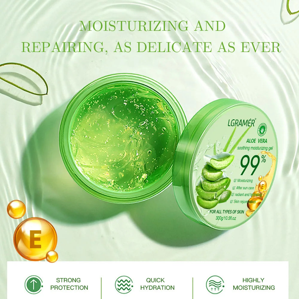99% Aloe Vera Moisturizing Gel Refreshing Non Sticky Facial Facial Cream Wash Free Deep Nourishing Maintain Skin Face Care Skin