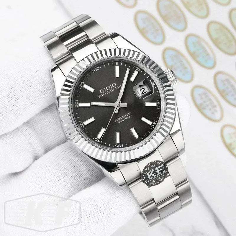 Luxury New Automatic Watch For Men Mechanical Movement Watches Stainless Steel Silver Gold Rome Blue Green Sappihre Glass