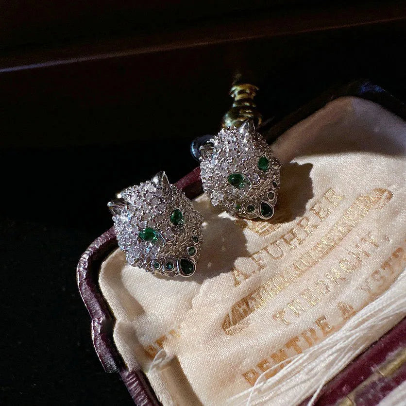 2023 Women Mojito zircon Little Cat Earrings Music Notes Dewdrop Mermaid Tears Pearl Flower Ring