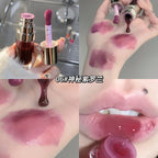 Plumping Gloss Lip Oil, Clear Jelly Lip Gloss for Moisturizing Care, Shiny Glass Lips, Big Brush Applicator, Nourishing Liquid L